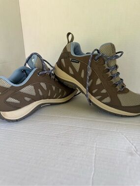 Merrell Women's Brown with Light Blue Trail Shoes